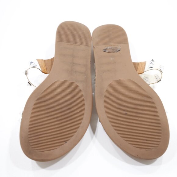 Steve Madden Unini Clear & Silver Studded Flat Slide Sandals - 8.5 - Picture 7 of 7